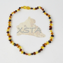 Multicolored baroque necklace